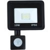 Halogén LED reflektor 10 W 6000 K alkonyattól hajnalig tartó érzékelővel IP66