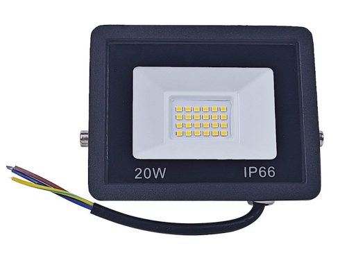 Halogén LED reflektor 20 W 6000 K alkonyattól hajnalig tartó érzékelővel IP66