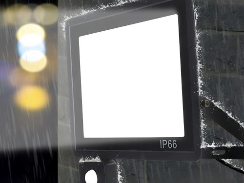 Halogén LED reflektor 20 W 6000 K alkonyattól hajnalig tartó érzékelővel IP66