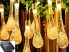 Napelemes kerti jégcsap girland terasz erkély 20 LED db lámpák