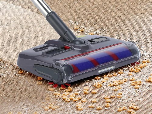 Vezeték Nélküli 360°-ban forgó Elektromos Seprű és Forgókefés Kézi Porszívó LED Világítással, 80 Perc Működési Idő, USB-C, 300ml Tartály