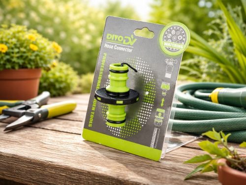 Dupla adapter kerti tömlő gyorscsatlakozójához