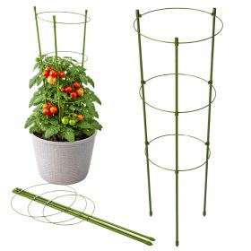  60 cm-es gyűrűs növénytartó, virágtartó karika 3 gyűrűvel