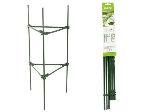 Háromszög alakú növénytámasztó karó, 90 cm, stabil, kertekbe 
