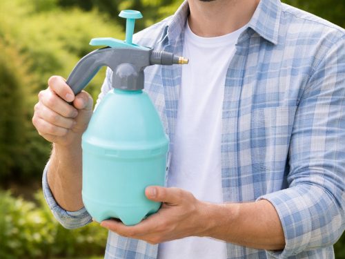 3 literes kézi nagynyomású permetező mérőpohárral