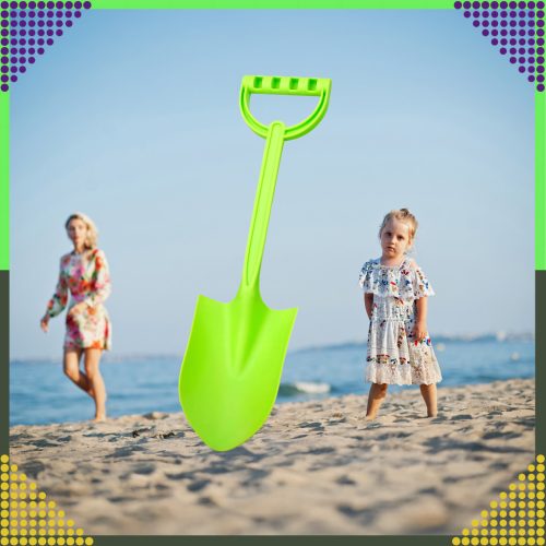 Zöld színű homokozó lapát gyerekeknek 51 cm