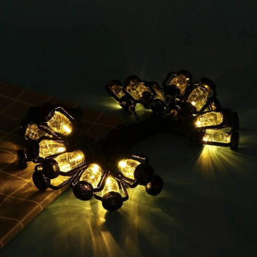 Dekorítv kerti fényfüzér  10 db RGB led lámpással