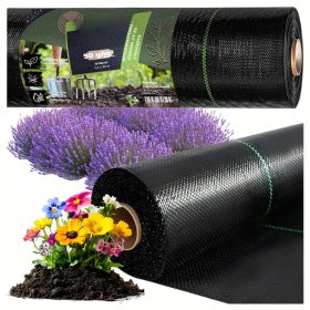   Geotextil, agroszövet, fekete gyomgátló szőnyeg, 90g 1,6x50 méter
