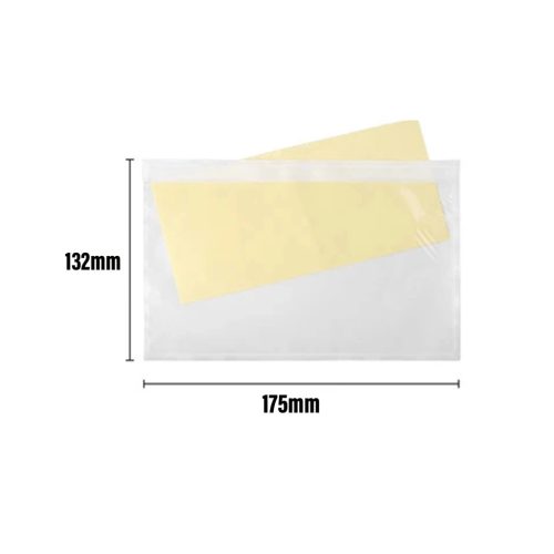 Csomagkísérő öntapadós okmánytasak szállítási okmányok részére 175x132 mm 100db/csomag