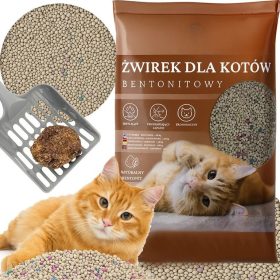   Természetes bentonit macskaalom 20 kg, csomósodó, pormentes, ultra nedvszívó