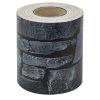 Belátásgátló kerítésszalag 19 cm x 35 m, szürke kőmintás kerítéshez való szalag, UV álló + 20 db rögzítőkapocs