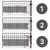 Belátásgátló kerítésszalag 19 cm x 35 m, szürke kőmintás kerítéshez való szalag, UV álló + 20 db rögzítőkapocs