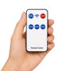 Kültéri szolár kerti lámpa 138 led-es fényforrással, mozgás- és alkonyérzékelővel, 1600 mAh-s akkumulátorral, távirányítóval