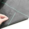 Geotextil, agroszövet, 1,6x100m, 70g/m², UV-álló, fekete - gyomirtó kertszőnyeg, PP talajtakaró növényvédelemhez