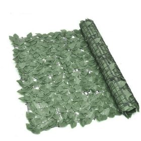  Borostyán árnyékoló erkélyre és kerítésre, 1,75 m x 3 m, zöld színű műsövény