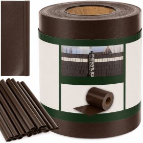 Belátásgátló kerítésszalag, 19cmx35m 630g/m2 barna