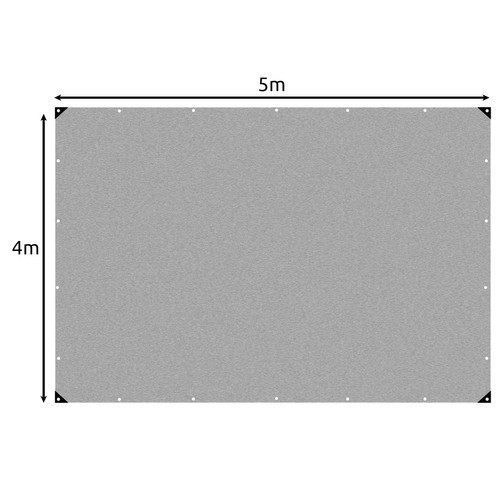 Erősített anyagból készült vízálló ponyva 120g/m2, 4*5 méter, PLS4X5
