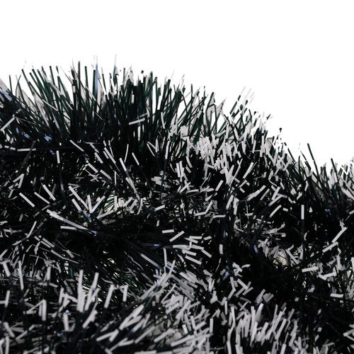 Sűrű havas karácsonyi girland és fenyő füzér 15 cm-es átmérővel, 6 méteres hosszúságban