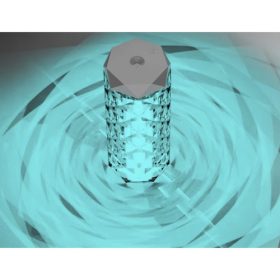   Dekoratív kristály rgb led ultrahangos levegő párásító és éjszakai lámpa rózsa effektussal, 400 ml-es tartállyal