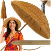 Hawaii stílusú napernyő, erkélyre, strandra, teraszra, 170 cm, bézs
