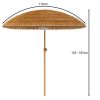 Hawaii stílusú napernyő, erkélyre, strandra, teraszra, 170 cm, bézs