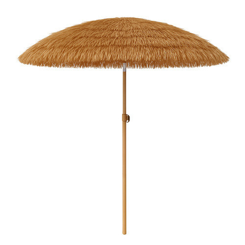 Hawaii stílusú napernyő, erkélyre, strandra, teraszra, 170 cm, bézs