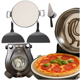 Elektromos pizzasütő 1200W, 420C tartozékokkal