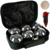 Petanque 6 db-os golyó készlet, cipzáros táskában