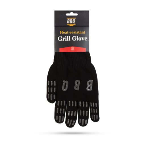 Hőálló grill kesztyű, XL - fekete